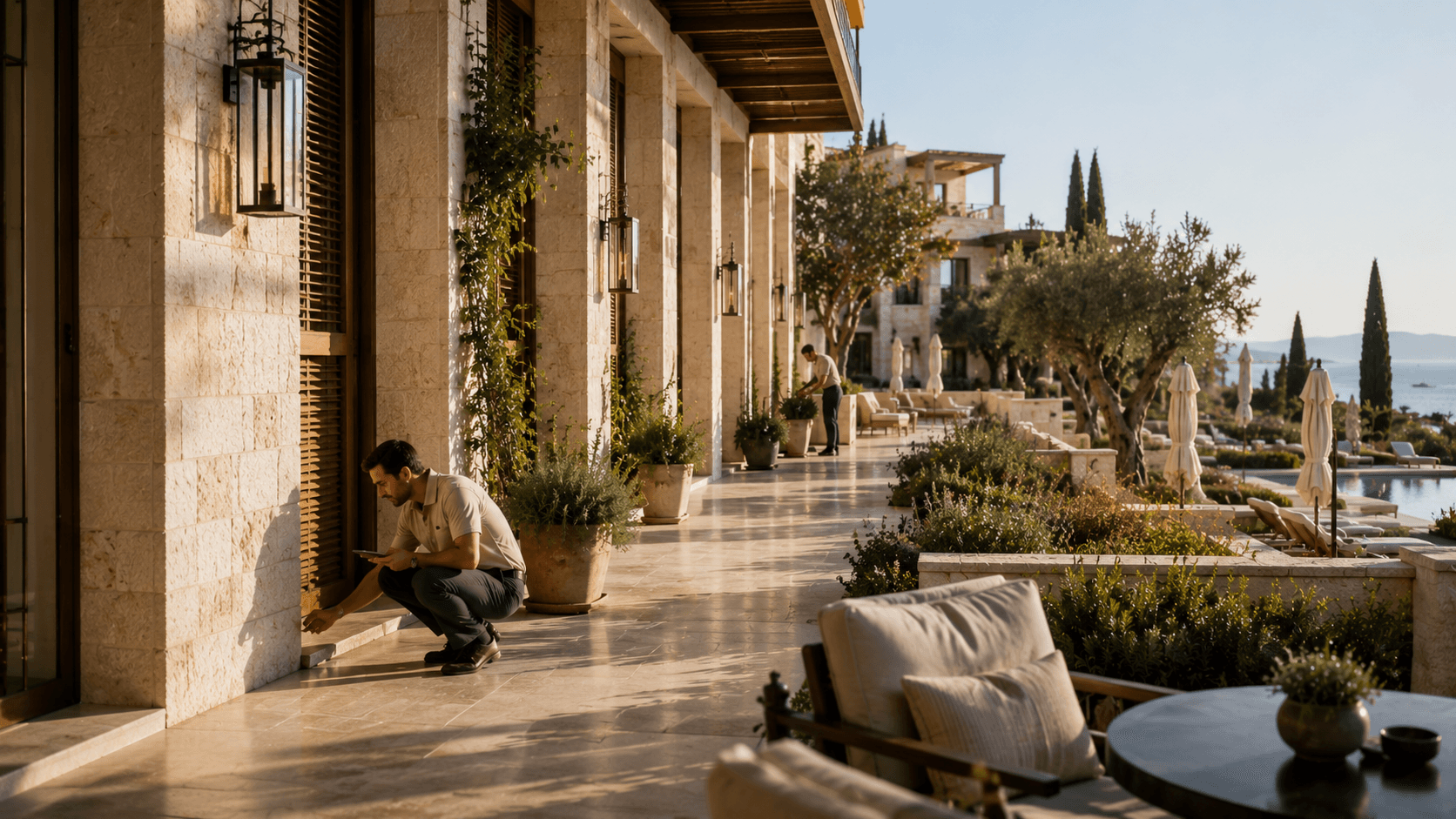 Mediterranean hospitality asset receiving discreet preventive care